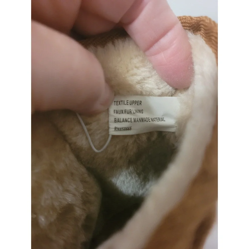 Nordstrom EUC Harper‎ Canyon Girls Chestnut Boots Faux Fur Sz 3